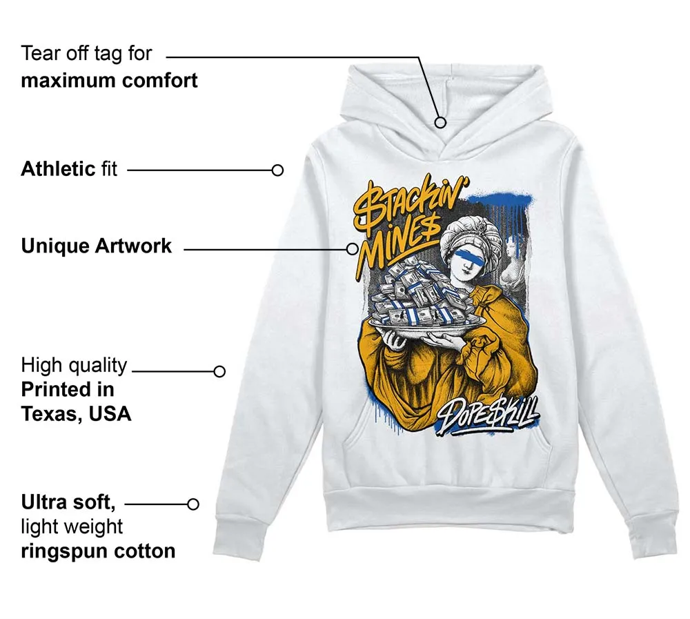 Dunk Blue Jay and University Gold DopeSkill Hoodie Sweatshirt Stackin Mines Graphic sold by DopeSkill product image thumbnail 3