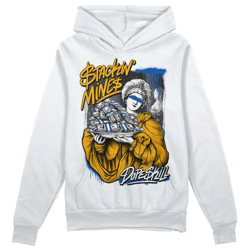 Dunk Blue Jay and University Gold DopeSkill Hoodie Sweatshirt Stackin Mines Graphic sold by DopeSkill