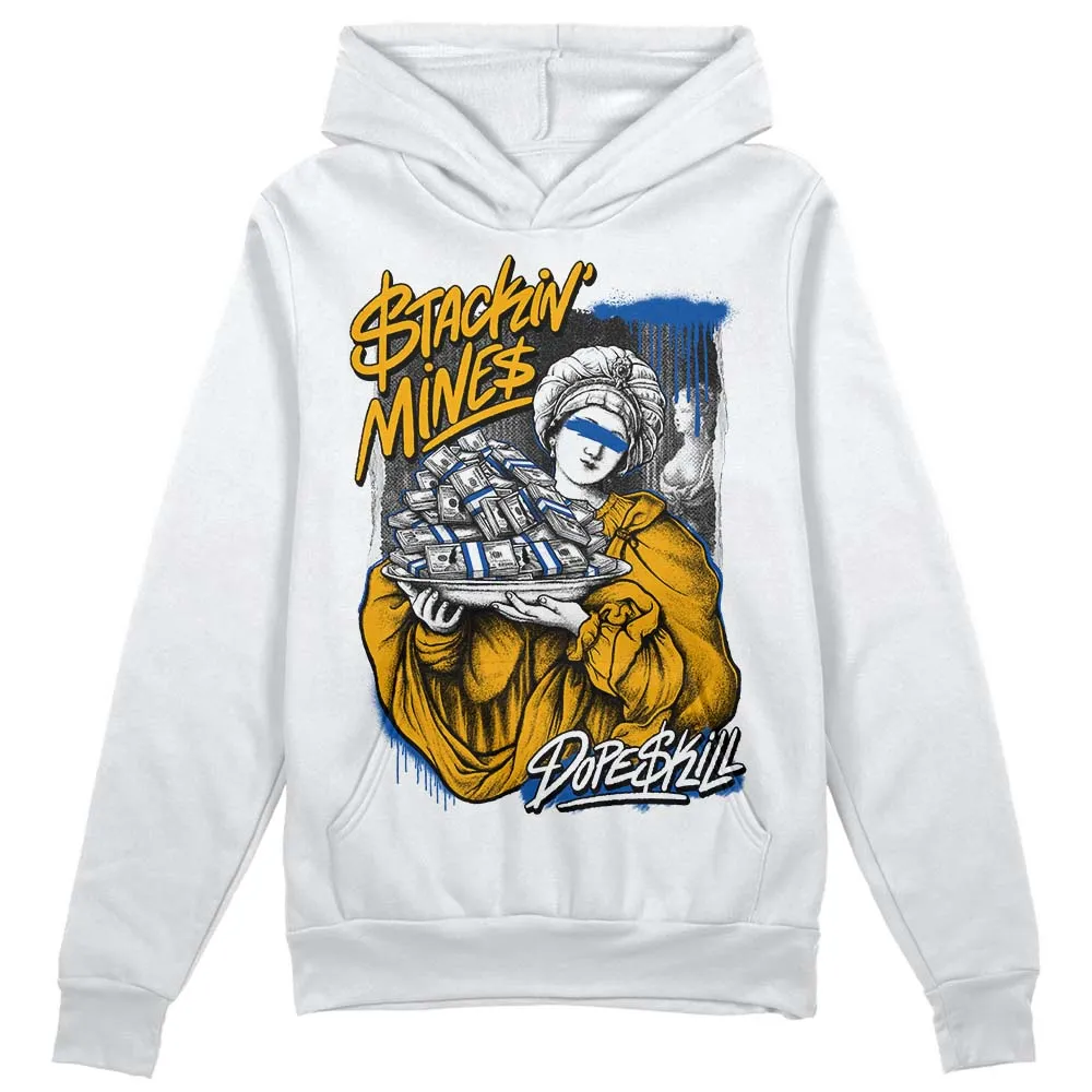 Dunk Blue Jay and University Gold DopeSkill Hoodie Sweatshirt Stackin Mines Graphic sold by DopeSkill
