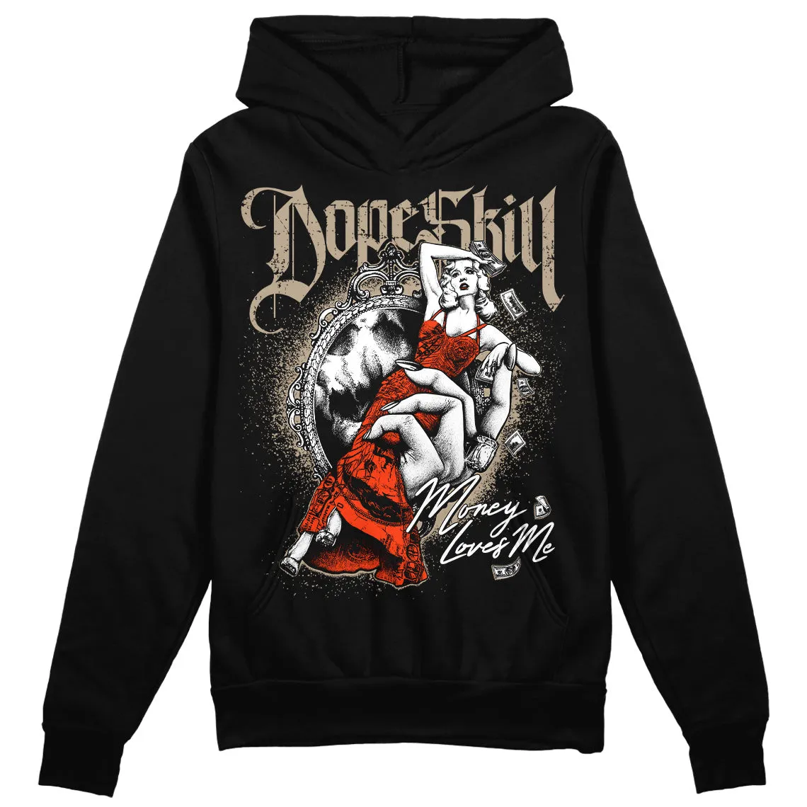 Latte 1s DopeSkill Hoodie Sweatshirt Money Loves Me Graphic sold by DopeSkill product image thumbnail 2