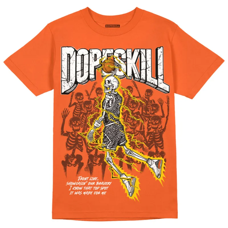 Georgia Peach 3s DopeSkill Orange T-shirt Thunder Dunk Graphic sold by DopeSkill