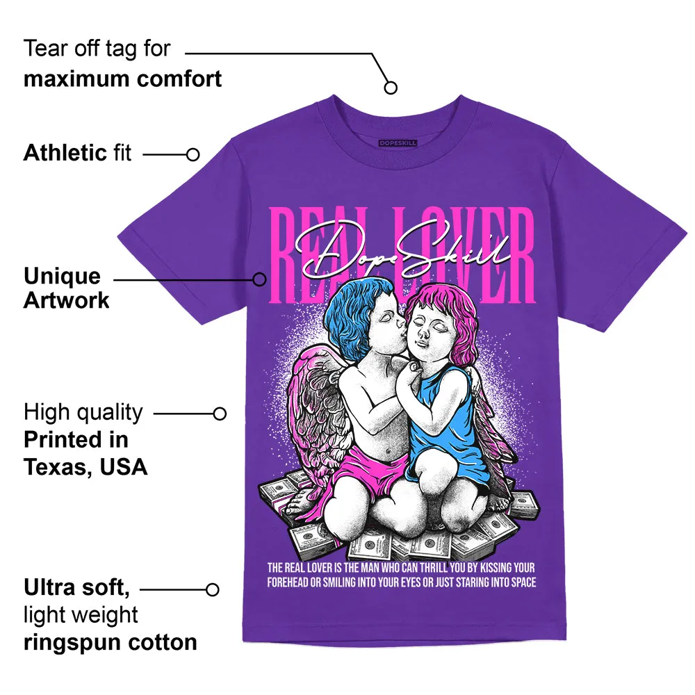 Dunk Purple Championship Court White DopeSkill Purple T-shirt Real Lover Graphic sold by DopeSkill product image thumbnail 2