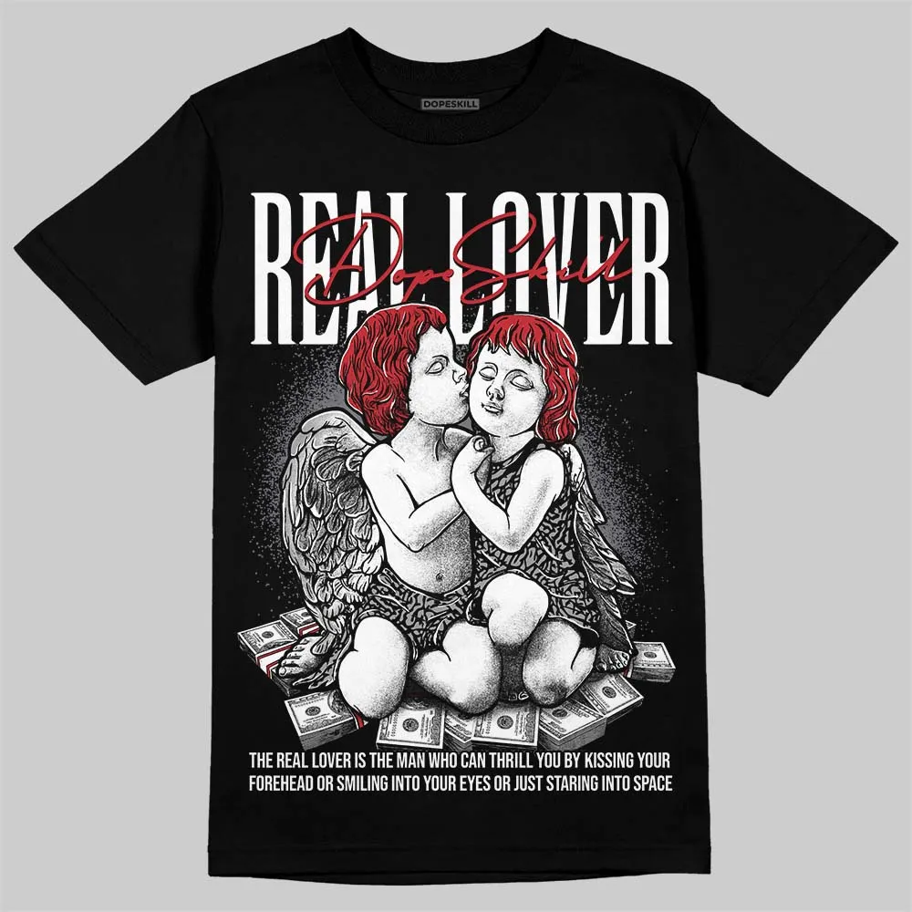 Cement Grey 3s DopeSkill T-Shirt Real Lover Graphic sold by DopeSkill product image thumbnail 2