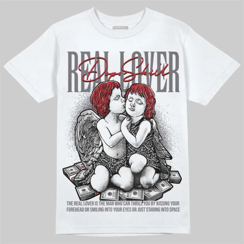 Cement Grey 3s DopeSkill T-Shirt Real Lover Graphic sold by DopeSkill