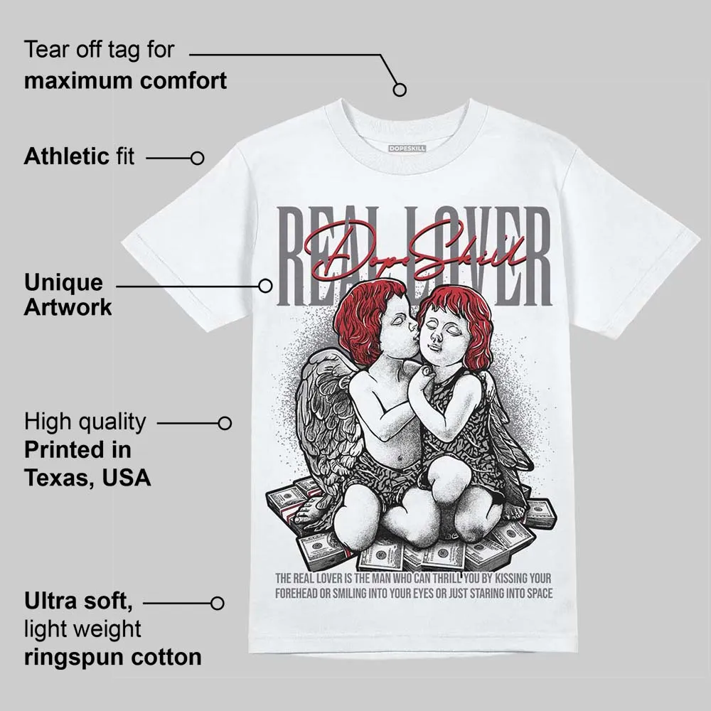 Cement Grey 3s DopeSkill T-Shirt Real Lover Graphic sold by DopeSkill product image thumbnail 3