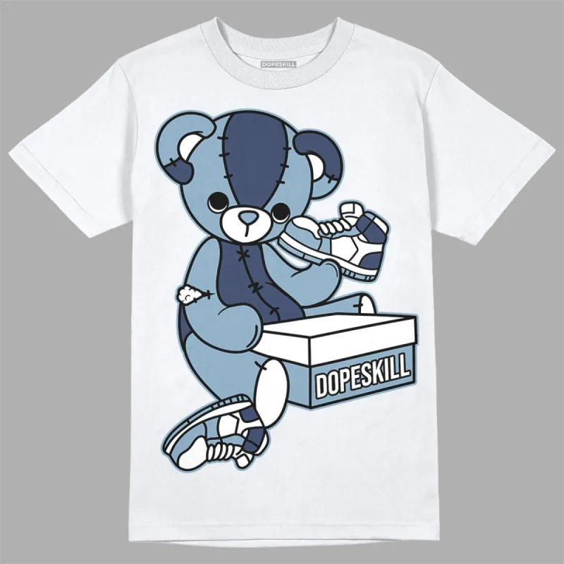 Diffused Blue Sail Grey White 1s DopeSkill T-Shirt Sneakerhead BEAR Graphic sold by DopeSkill