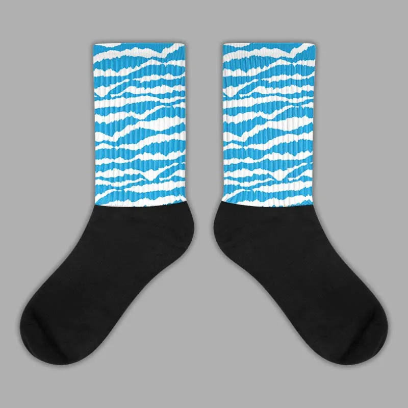 Military Blue 4s DopeSkill Sublimated Socks Abstract Tiger Graphic sold by DopeSkill