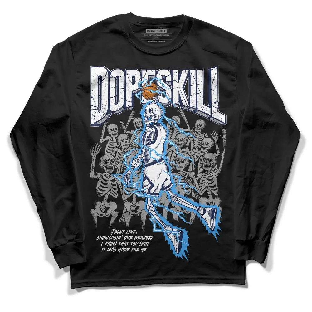 AJ Spizike White Obsidian DopeSkill Long Sleeve T-Shirt Thunder Dunk Graphic sold by DopeSkill product image thumbnail 2