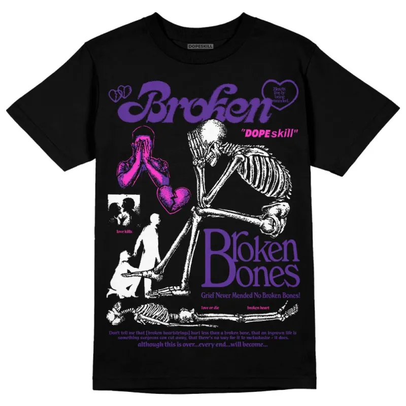 PURPLE Collection DopeSkill T-Shirt Broken Bones Graphic sold by DopeSkill