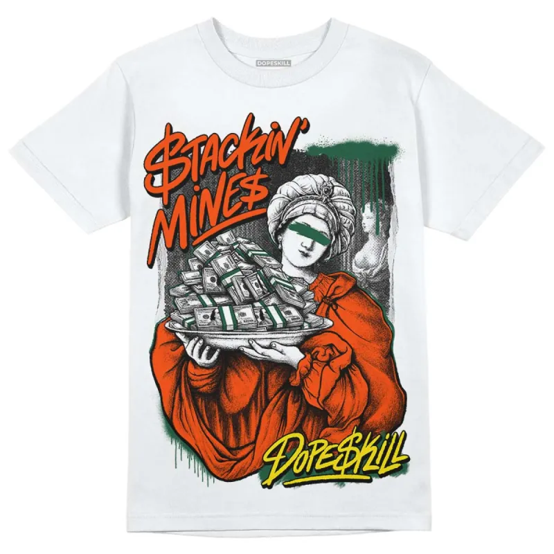Dunk Team Dark Green Orange DopeSkill T-Shirt Stackin Mines Graphic sold by DopeSkill