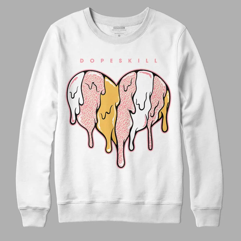 Red Stardust 3s DopeSkill Sweatshirt Slime Drip Heart Graphic sold by DopeSkill