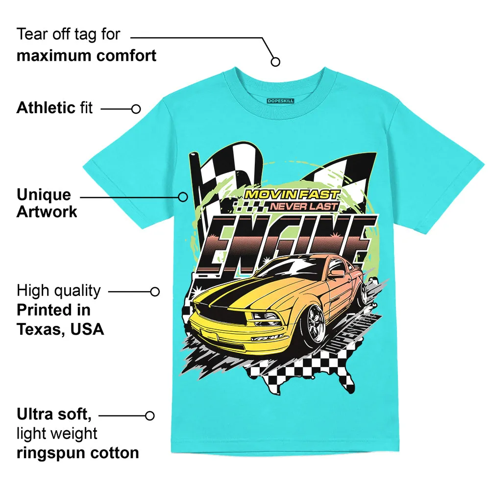 Cyan Burst 9060 DopeSkill Virtual Blue T-Shirt ENGINE Tshirt Graphic sold by DopeSkill product image thumbnail 2