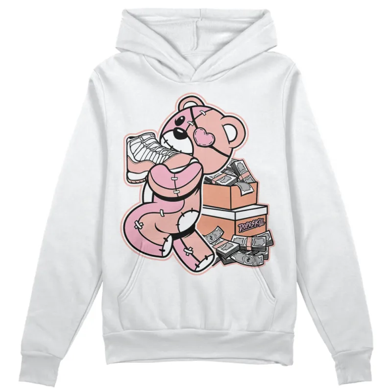 Legend Pink 11s DopeSkill Hoodie Sweatshirt Bear Steals Sneaker Graphic sold by DopeSkill