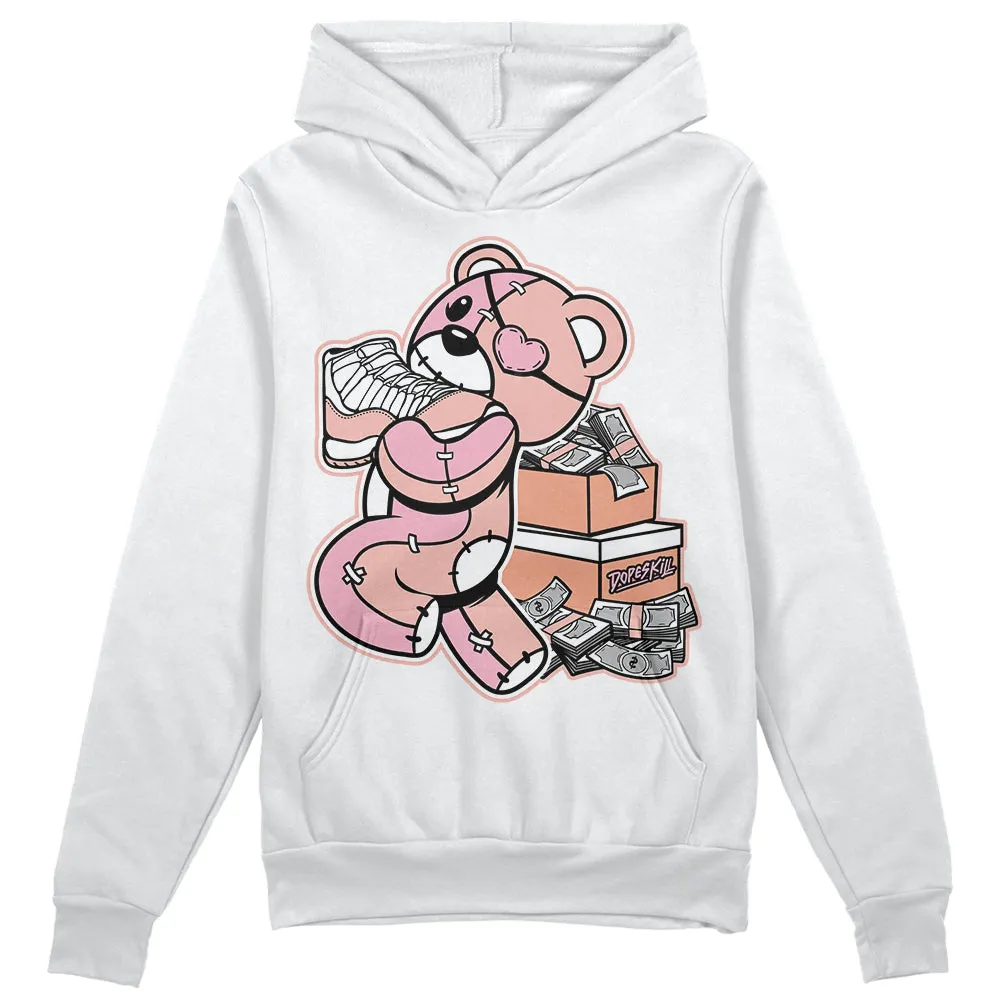 Legend Pink 11s DopeSkill Hoodie Sweatshirt Bear Steals Sneaker Graphic sold by DopeSkill