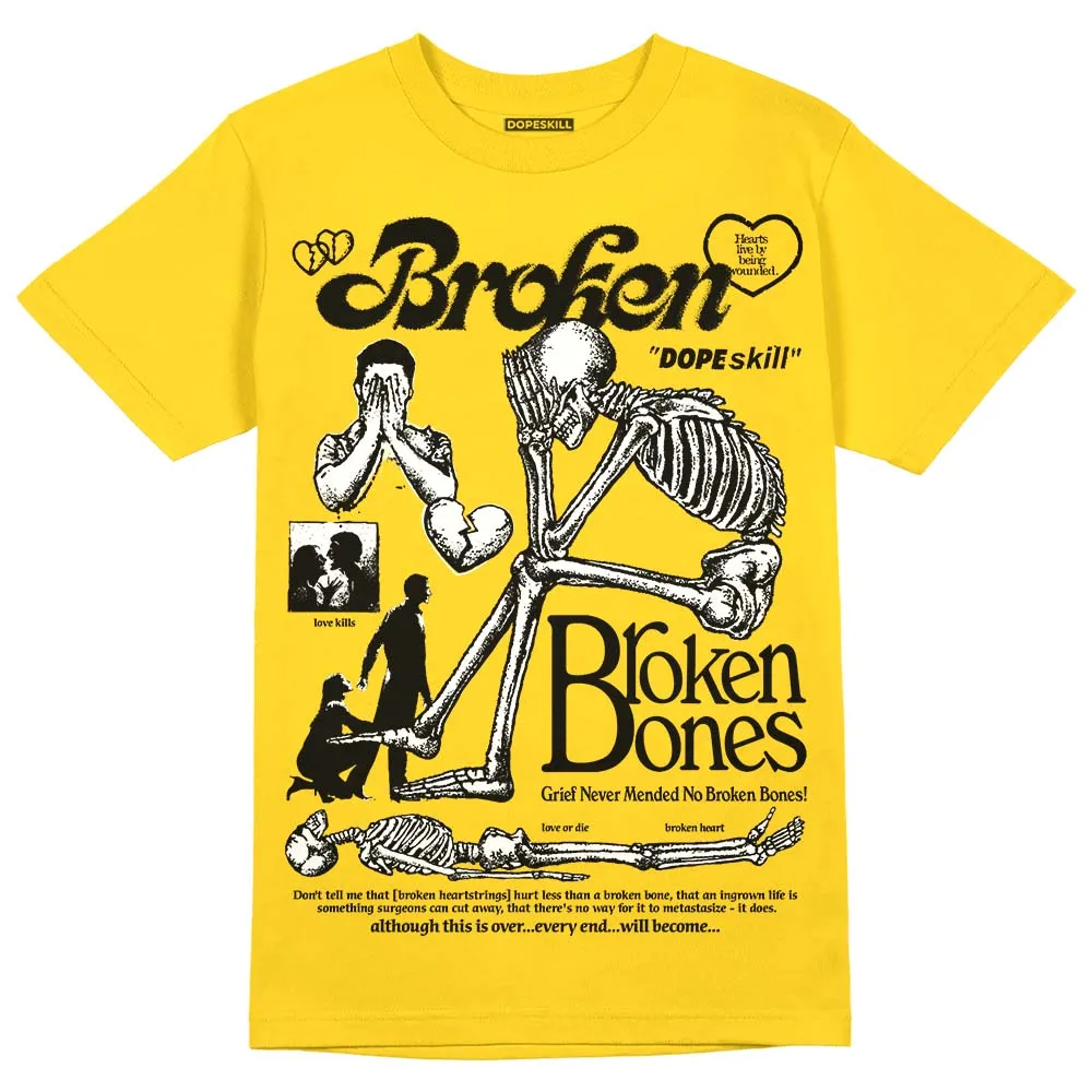 Black Tour Yellow AJ 4 Thunder DopeSkill Unisex T-Shirt Broken Bones Graphic sold by DopeSkill product image thumbnail 3