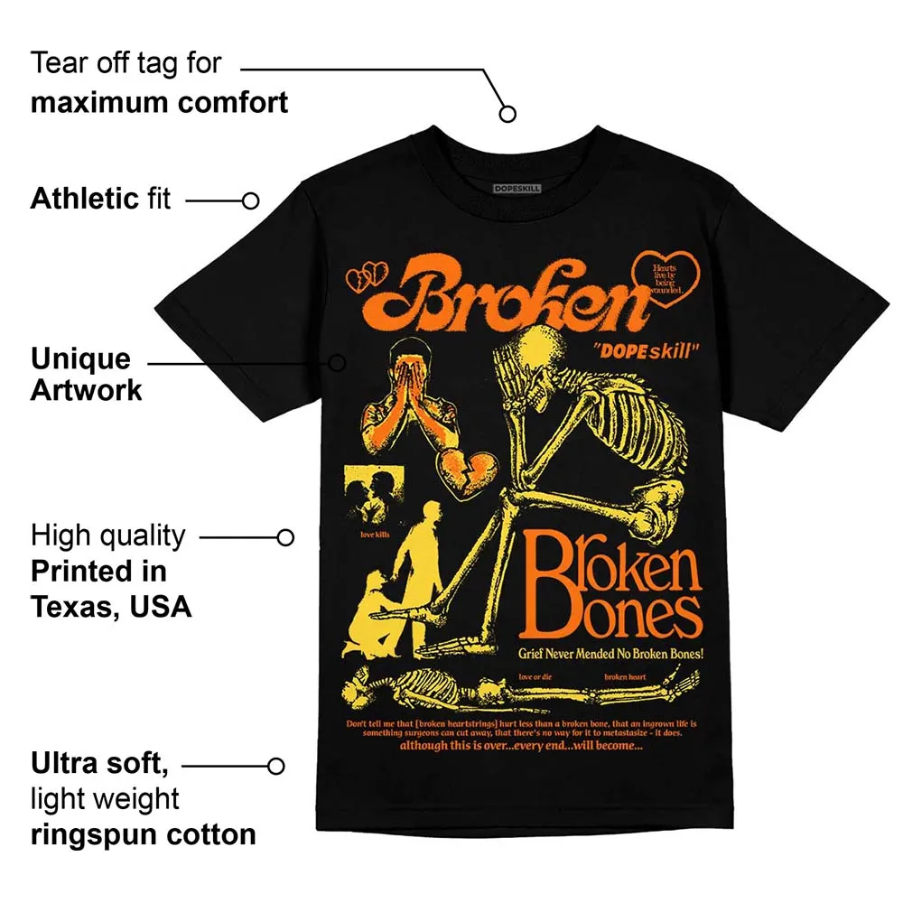 Black Tour Yellow AJ 4 Thunder DopeSkill Unisex T-Shirt Broken Bones Graphic sold by DopeSkill product image thumbnail 4