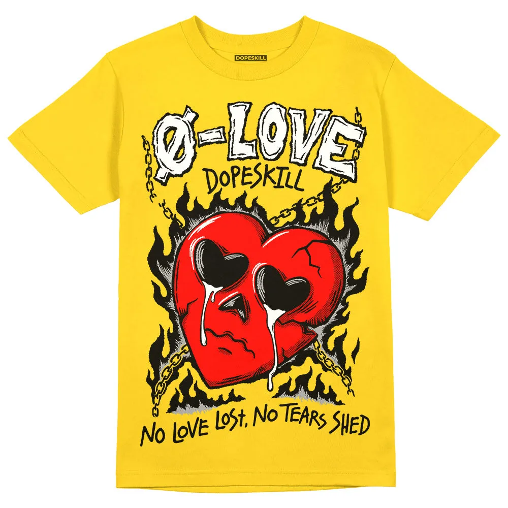 Black Tour Yellow AJ 4 Thunder DopeSkill Unisex T-Shirt Crying Heart Graphic sold by DopeSkill product image thumbnail 3