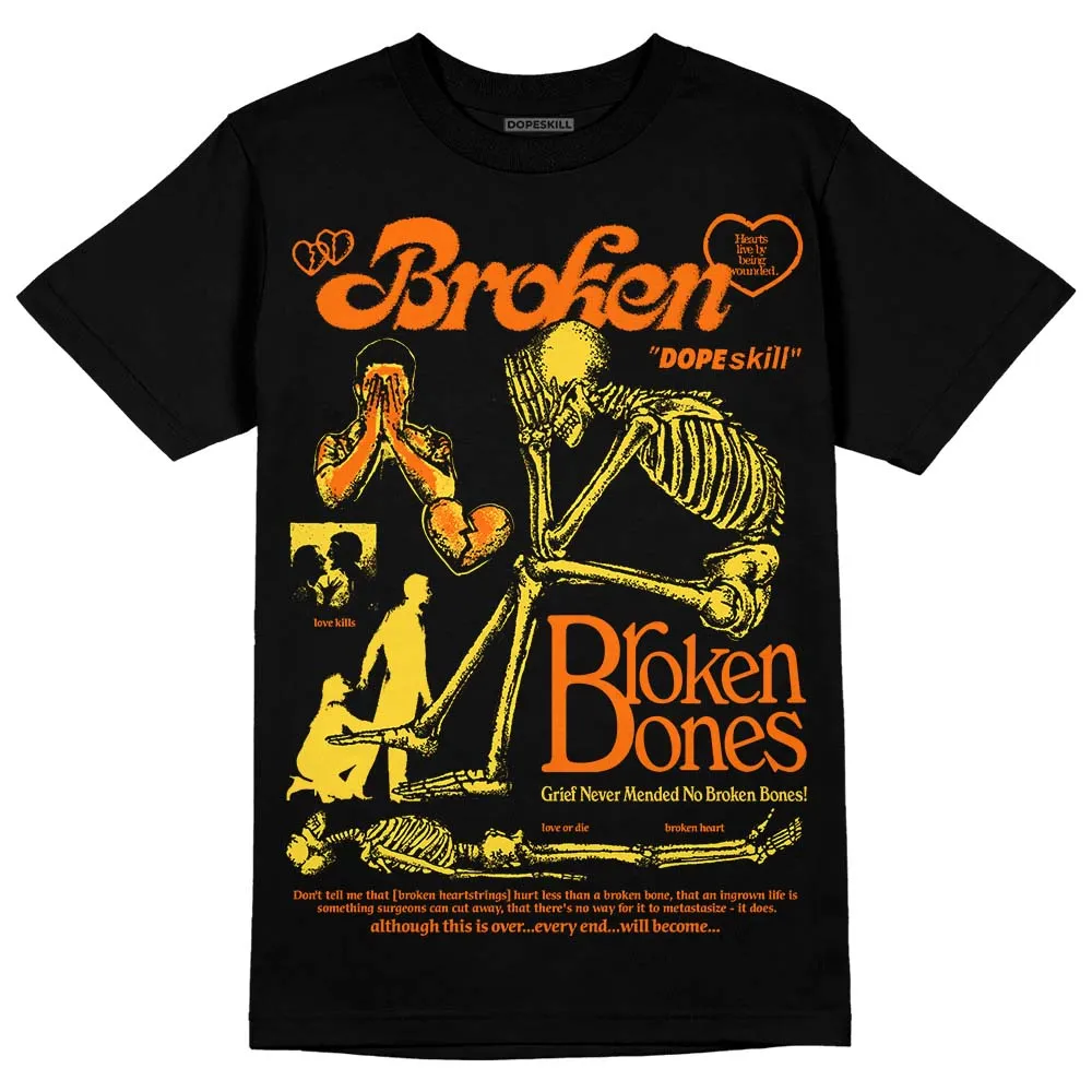 Black Tour Yellow AJ 4 Thunder DopeSkill Unisex T-Shirt Broken Bones Graphic sold by DopeSkill