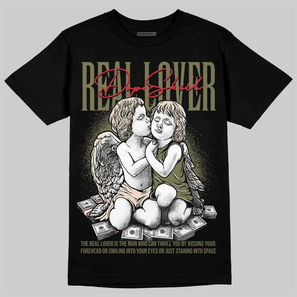 Medium Olive 1s DopeSkill T-Shirt Real Lover Graphic sold by DopeSkill