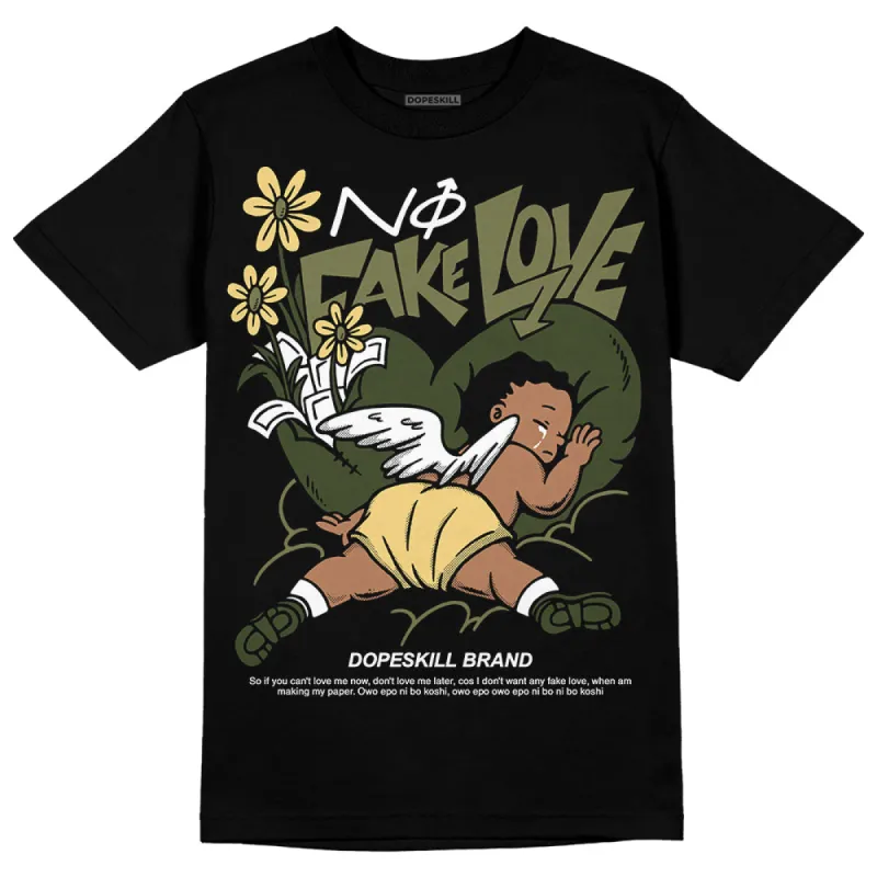 Craft Olive 4s DopeSkill T-Shirt No Fake Love Graphic sold by DopeSkill