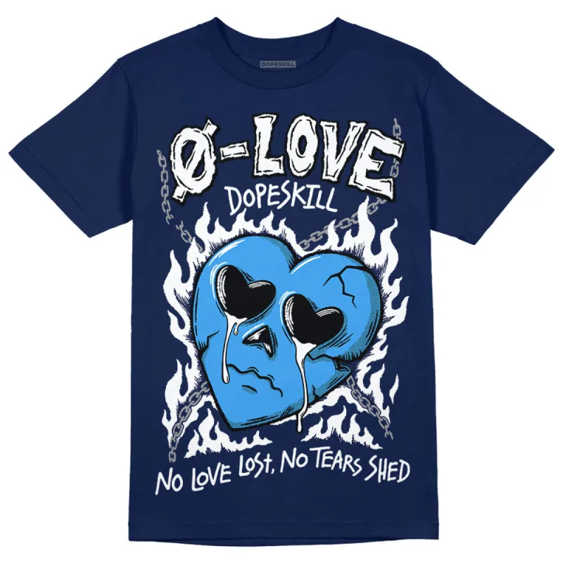 Midnight Navy 3s DopeSkill Navy T-shirt No Love Graphic sold by DopeSkill