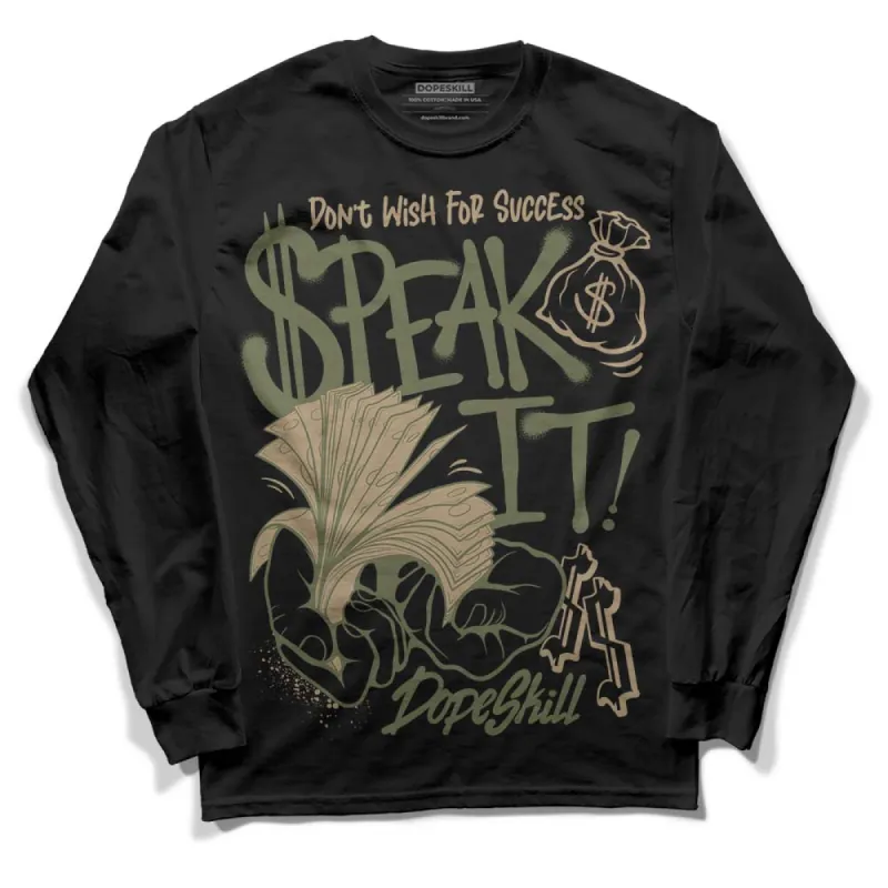 Max 90 Neutral Olive DopeSkill Long Sleeve T-Shirt Speak It Graphic sold by DopeSkill