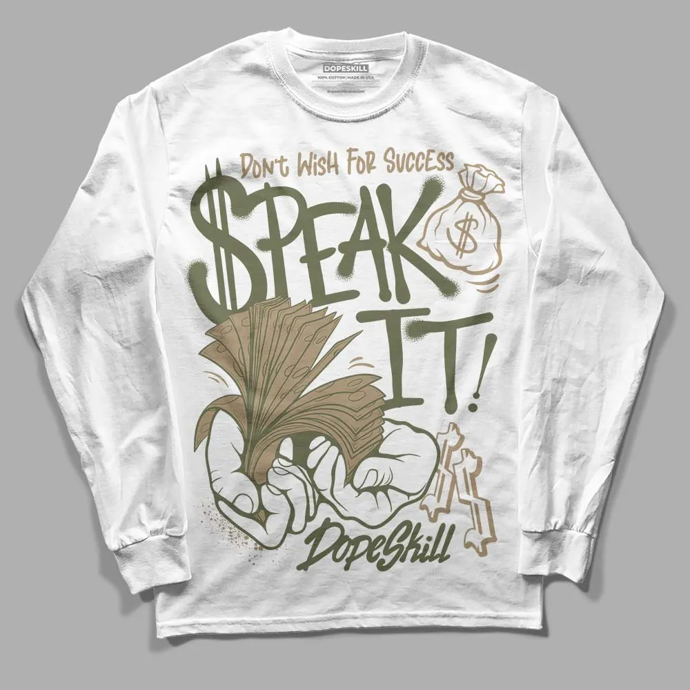 Max 90 Neutral Olive DopeSkill Long Sleeve T-Shirt Speak It Graphic sold by DopeSkill product image thumbnail 2