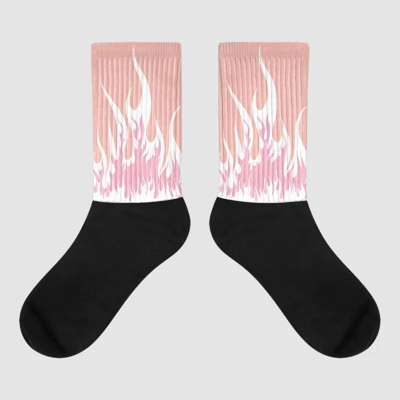Legend Pink 11s DopeSkill Sublimated Socks FIRE Graphic sold by DopeSkill