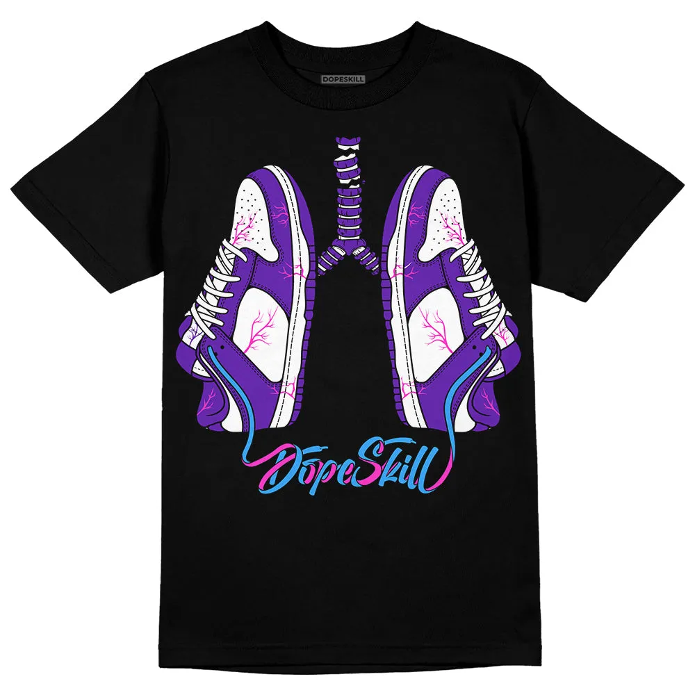 Dunk Purple Championship Court White DopeSkill T-Shirt Breathe Graphic sold by DopeSkill product image thumbnail 2