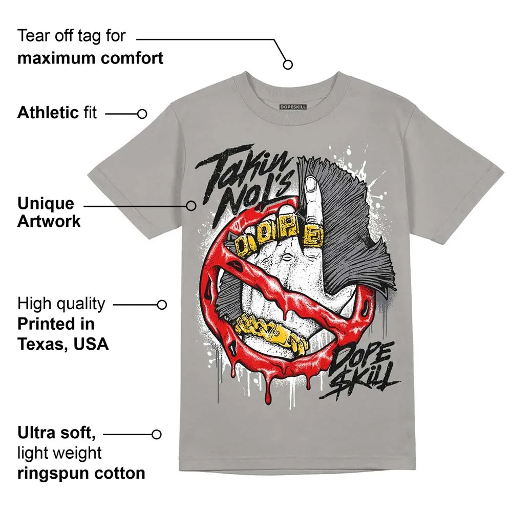 Wet Cement 4s DopeSkill Grey T-shirt Takin No L's Graphic sold by DopeSkill product image thumbnail 2