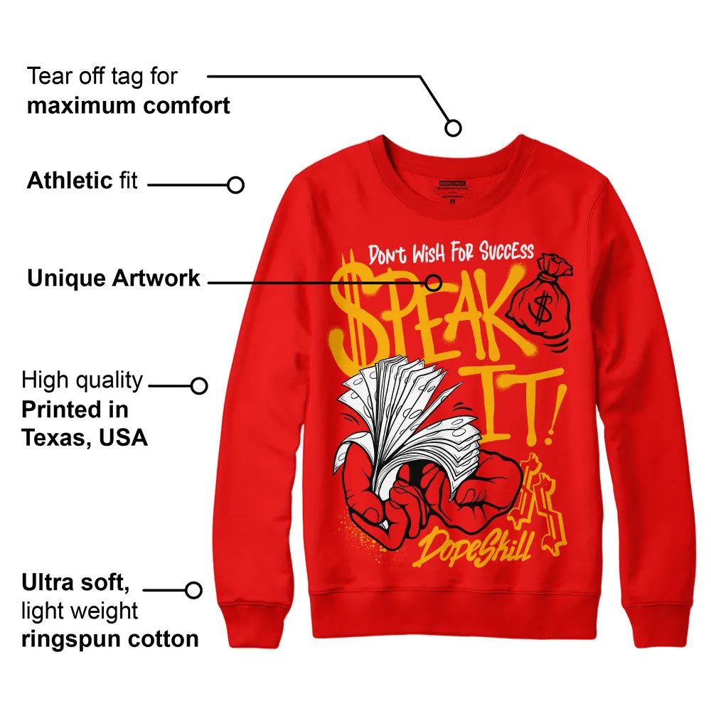 Red Collection DopeSkill Red Sweatshirt Speak It Graphic sold by DopeSkill product image thumbnail 2