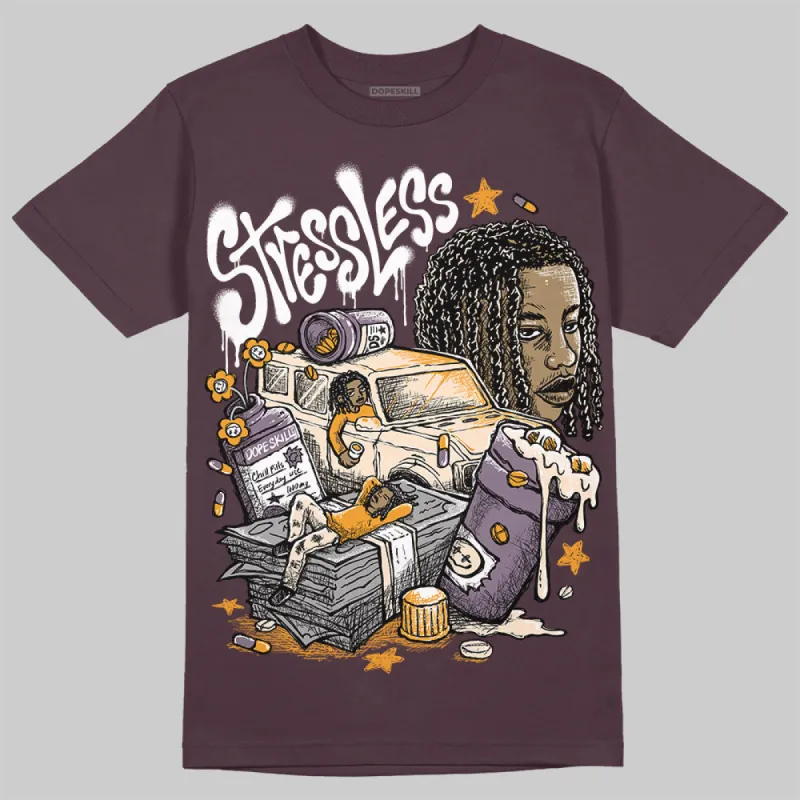 Violet Ore 3s DopeSkill Maroon T-shirt Stressless Graphic sold by DopeSkill