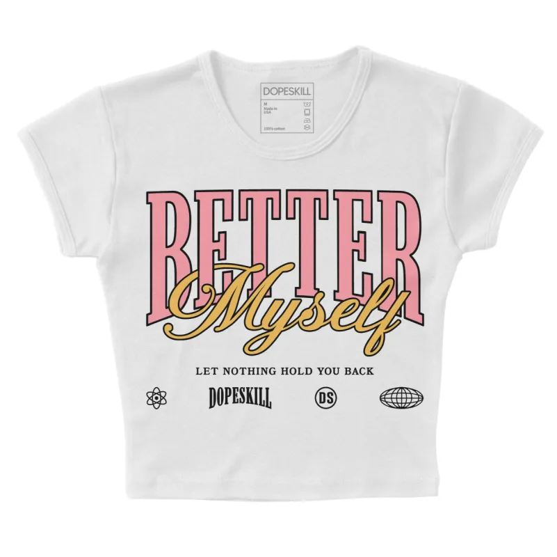 Red Stardust 3s DopeSkill Women's Crop Top Better Myself Graphic sold by DopeSkill