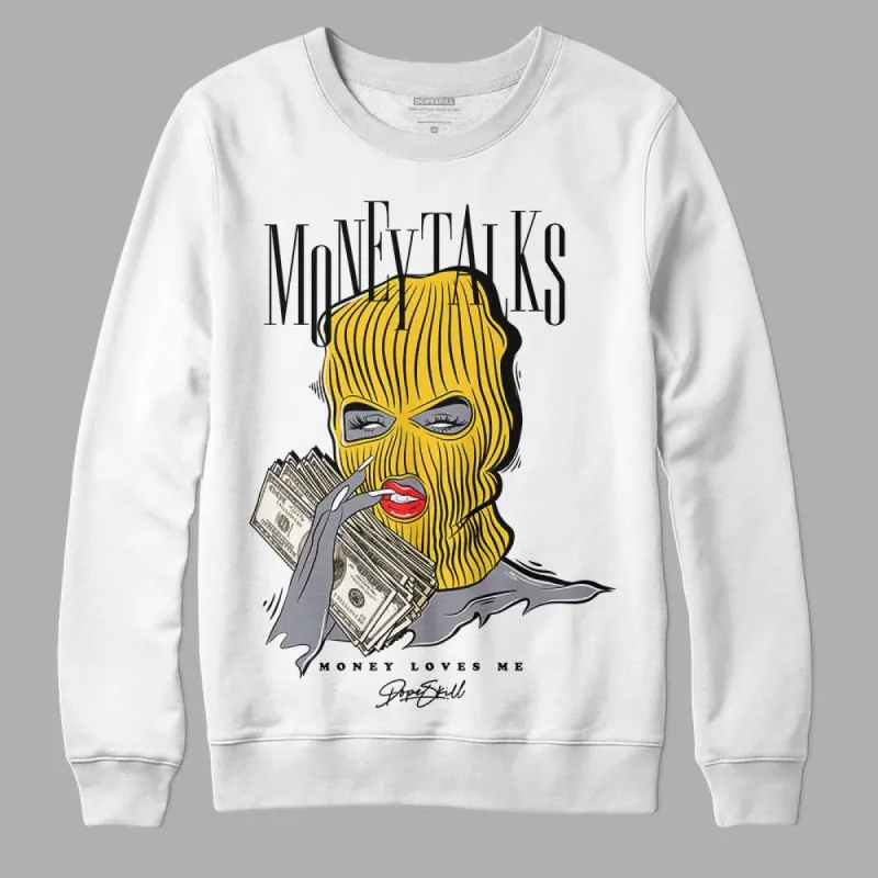 Vivid Sulfur 4s DopeSkill Sweatshirt Money Talks Graphic sold by DopeSkill