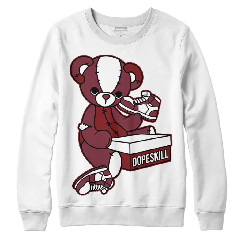 Team Red 1s DopeSkill Sweatshirt Sneakerhead BEAR Graphic sold by DopeSkill