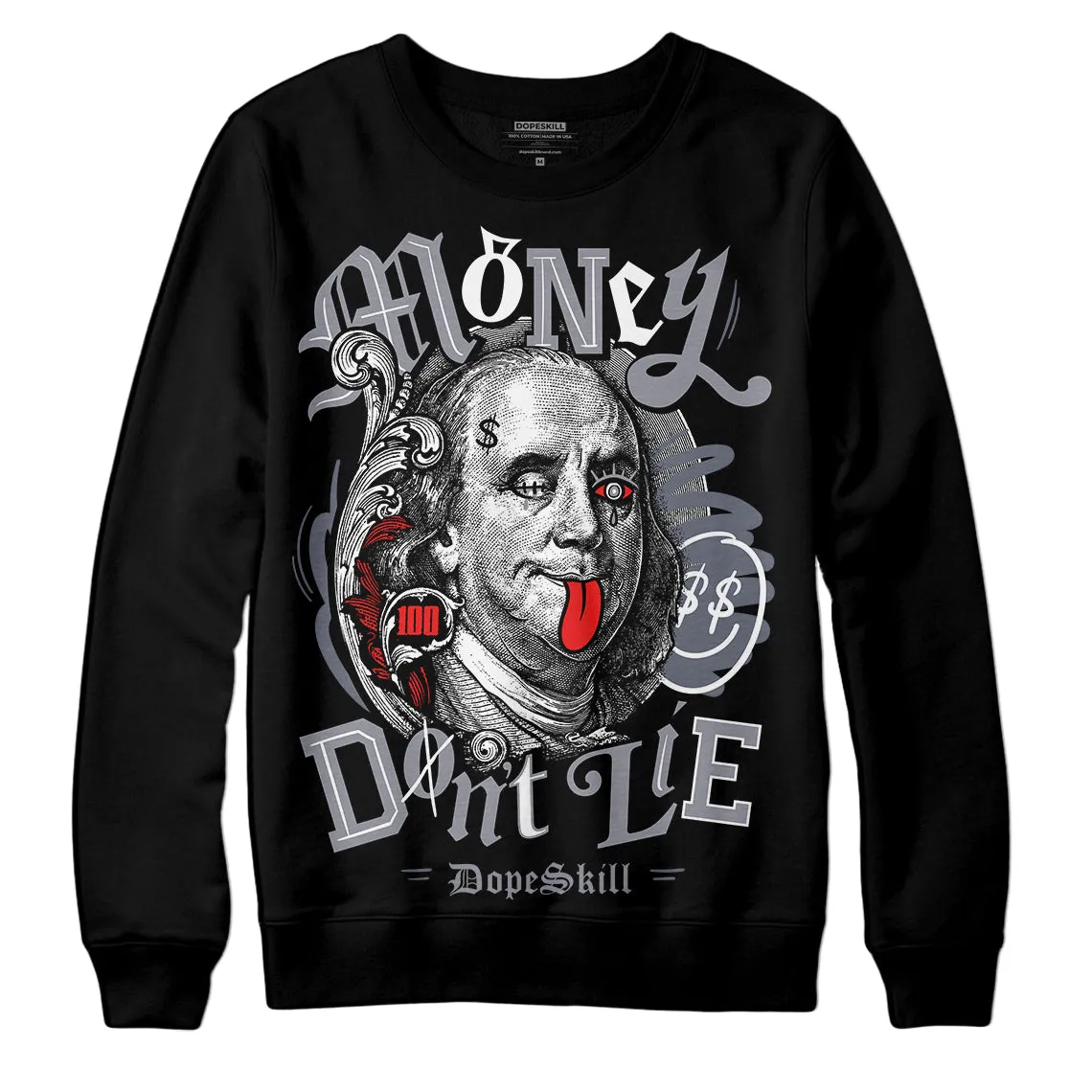 Stealth 14s DopeSkill Sweatshirt Money Don't Lie Graphic sold by DopeSkill product image thumbnail 2