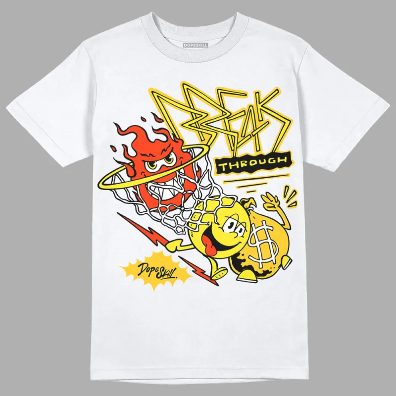 Vivid Sulfur 4s DopeSkill T-Shirt Break Through Graphic sold by DopeSkill