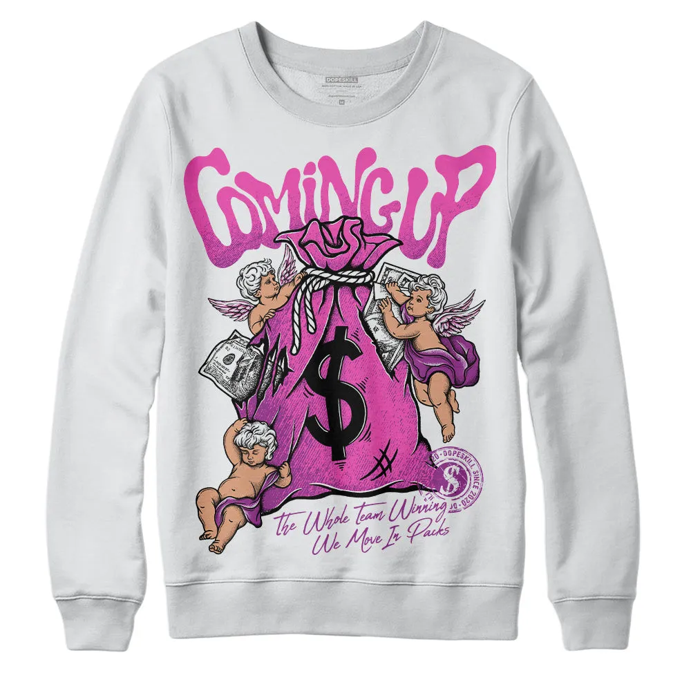 Hyper Violet 4s DopeSkill Sweatshirt Money Bag Coming Up Graphic sold by DopeSkill