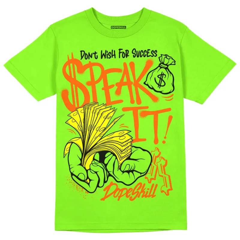 Neon Green Collection DopeSkill Neon Green T-shirt Speak It Graphic sold by DopeSkill