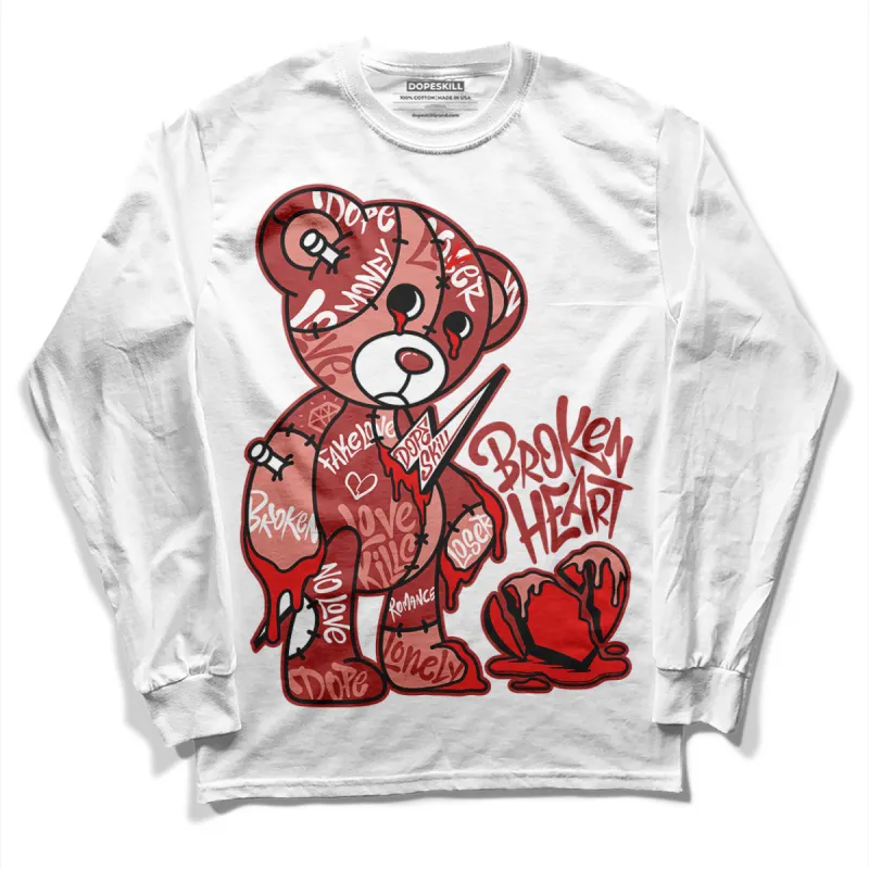 Dune Red 13s DopeSkill Long Sleeve T-Shirt Broken Heart Graphic sold by DopeSkill