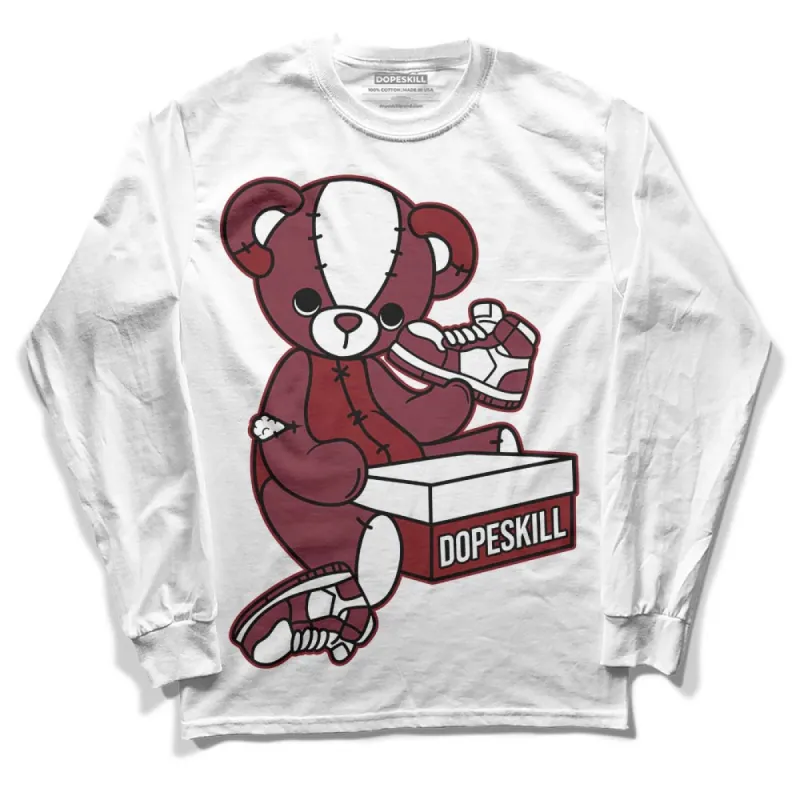 Team Red 1s DopeSkill Long Sleeve T-Shirt Sneakerhead BEAR Graphic sold by DopeSkill