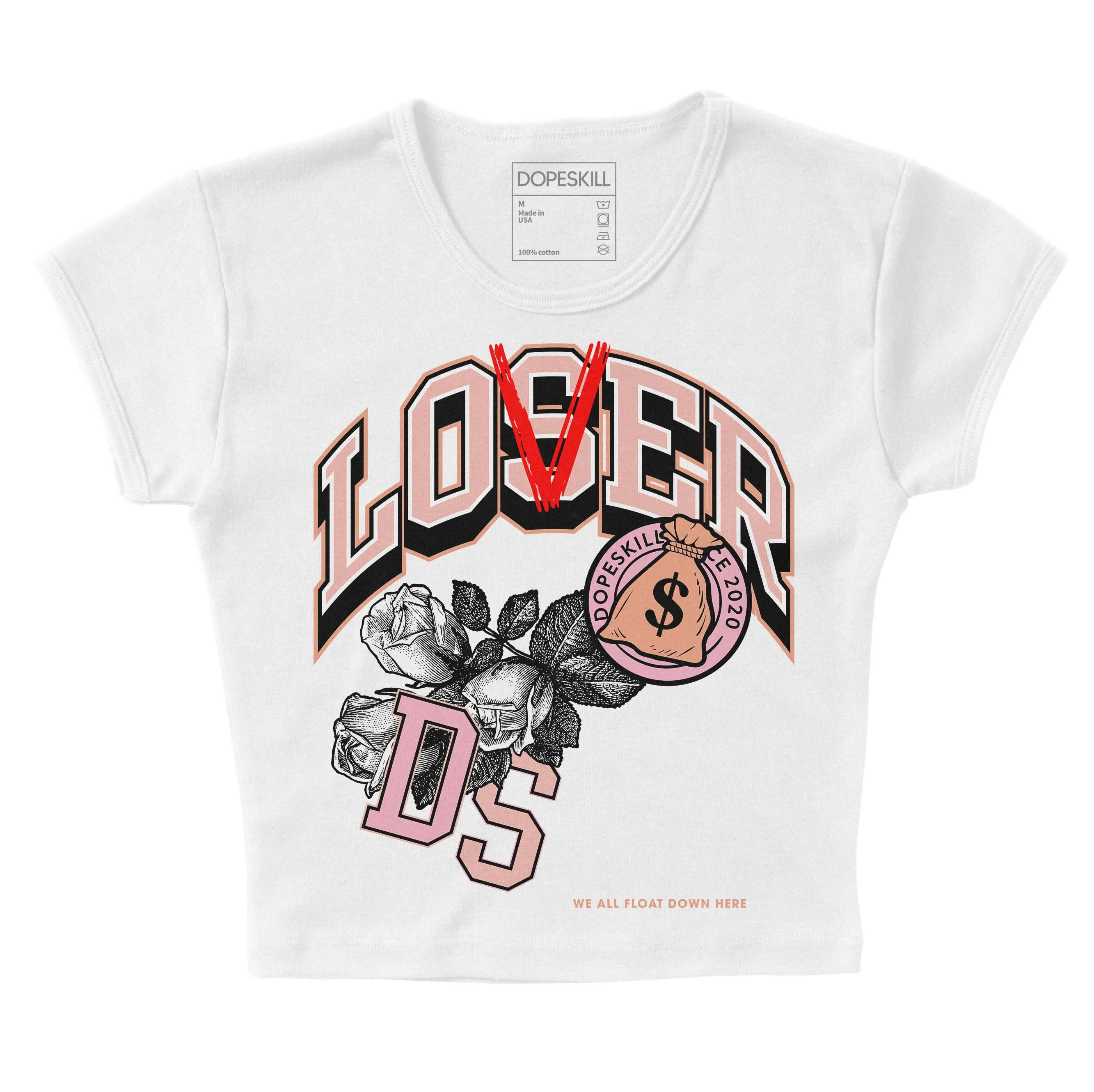 Legend Pink 11s DopeSkill Women's Crop Top Loser Lover Graphic sold by DopeSkill