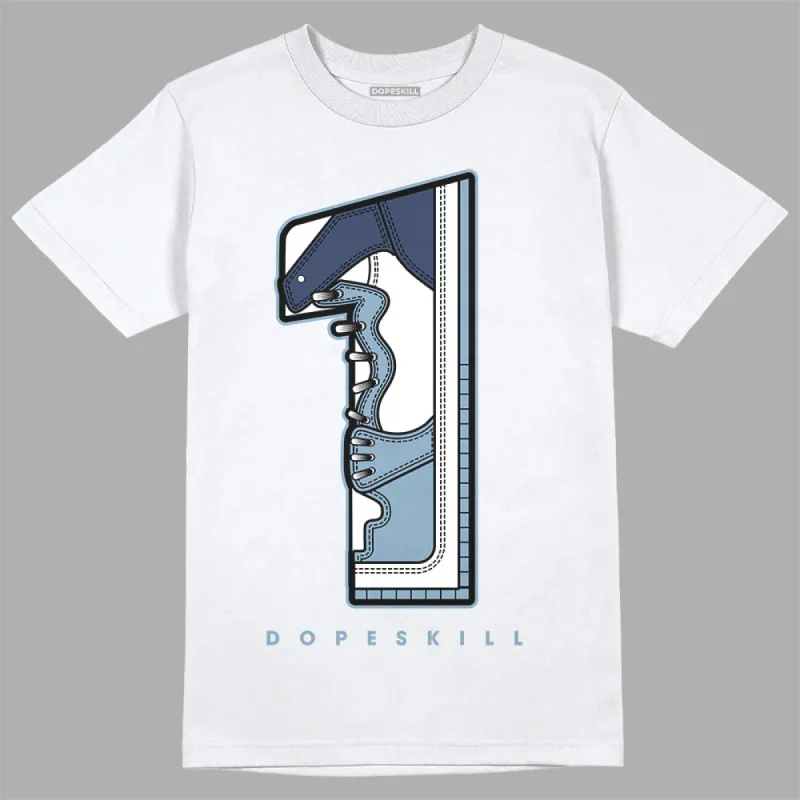 Diffused Blue Sail Grey White 1s DopeSkill T-Shirt No.1 Graphic sold by DopeSkill