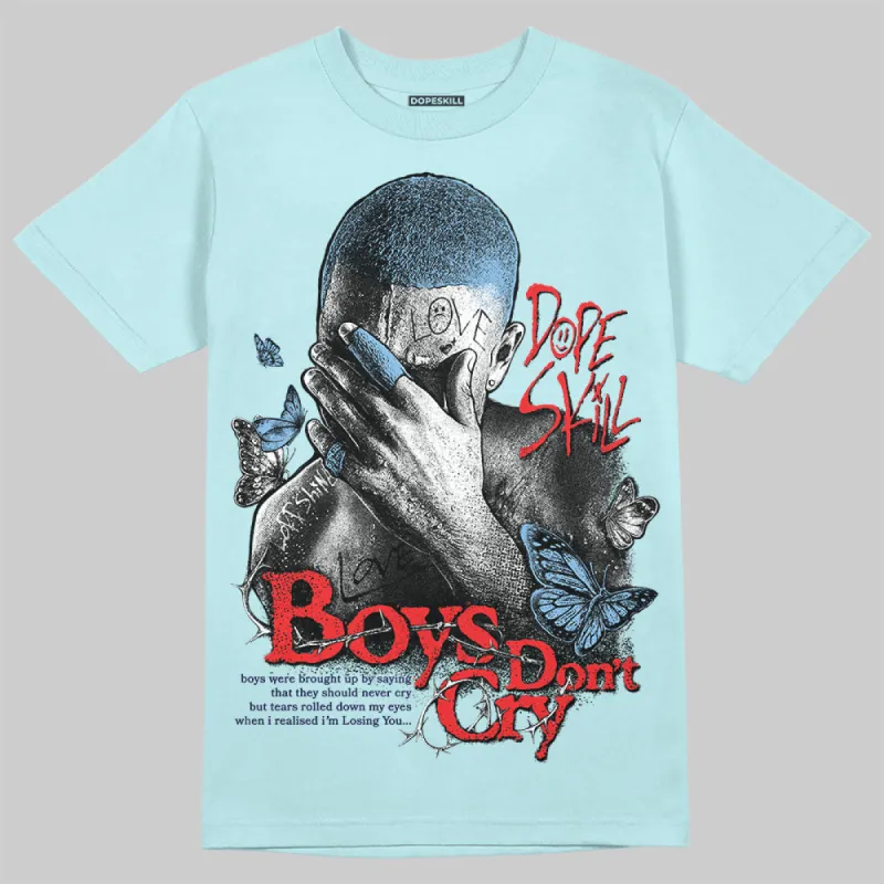 Dunk Glacier Blue DopeSkill Chambray T-shirt Boys Don't Cry Graphic sold by DopeSkill