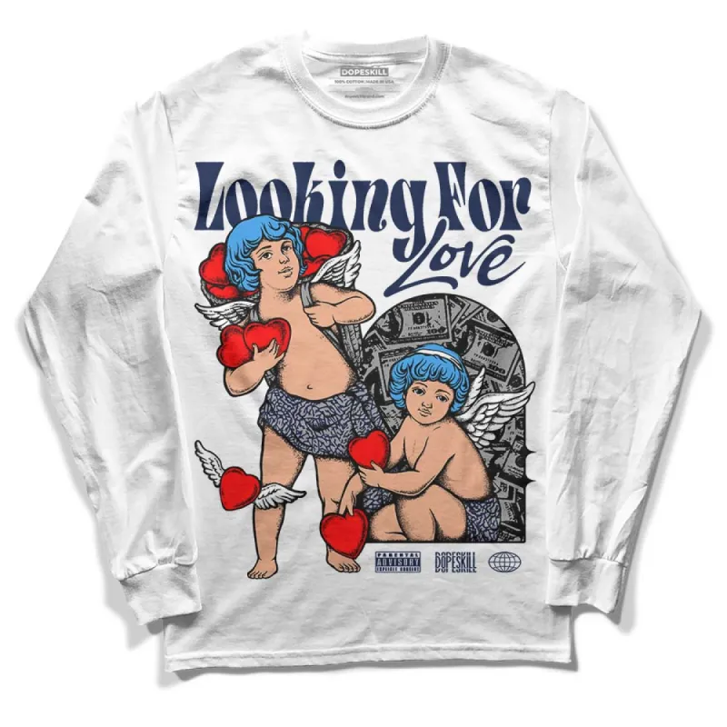 AJ Spizike White Obsidian DopeSkill Long Sleeve T-Shirt Looking For Love Graphic sold by DopeSkill