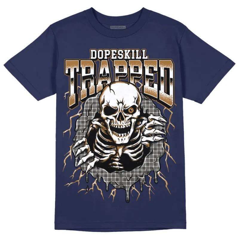 Dunk Premium Tweed Corduroy DopeSkill Navy T-shirt Trapped Halloween Graphic sold by DopeSkill