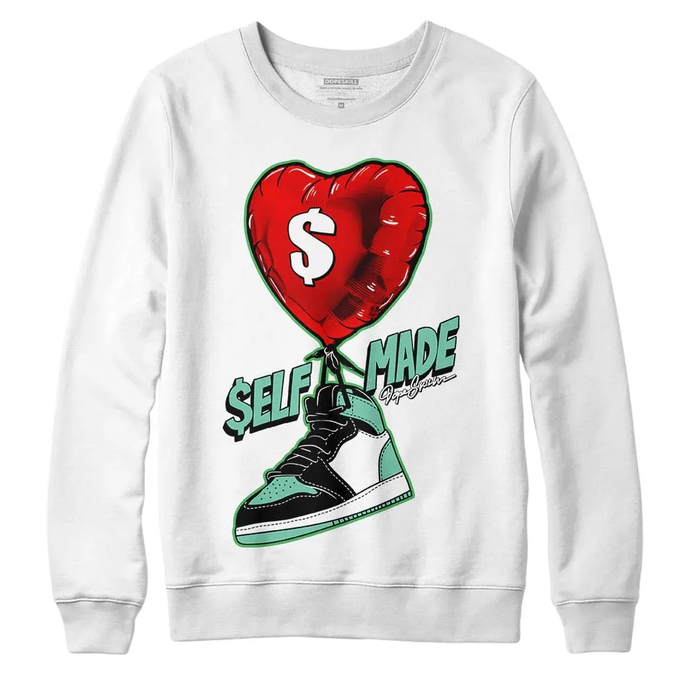 Green Glow 1s DopeSkill Sweatshirt Self Made Graphic sold by DopeSkill product image thumbnail 2