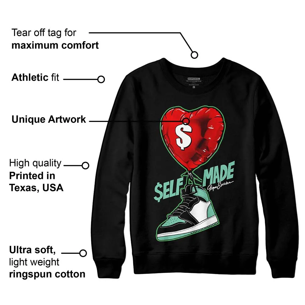 Green Glow 1s DopeSkill Sweatshirt Self Made Graphic sold by DopeSkill product image thumbnail 3