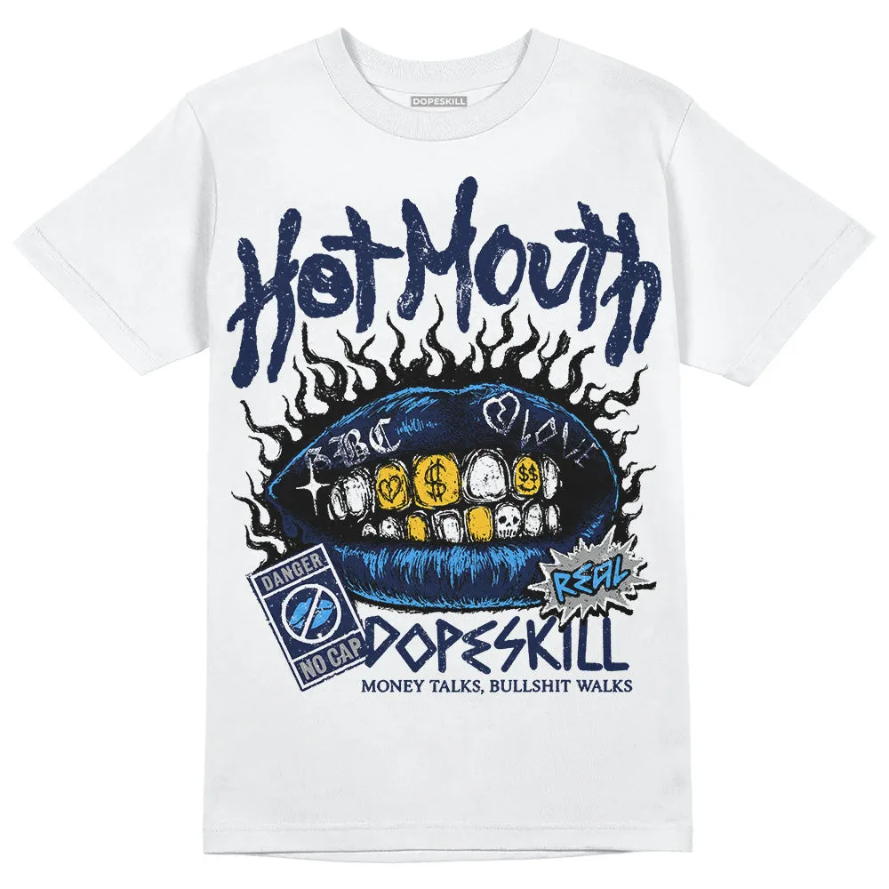 Midnight Navy 3s DopeSkill T-Shirt Hot Mouth Graphic sold by DopeSkill