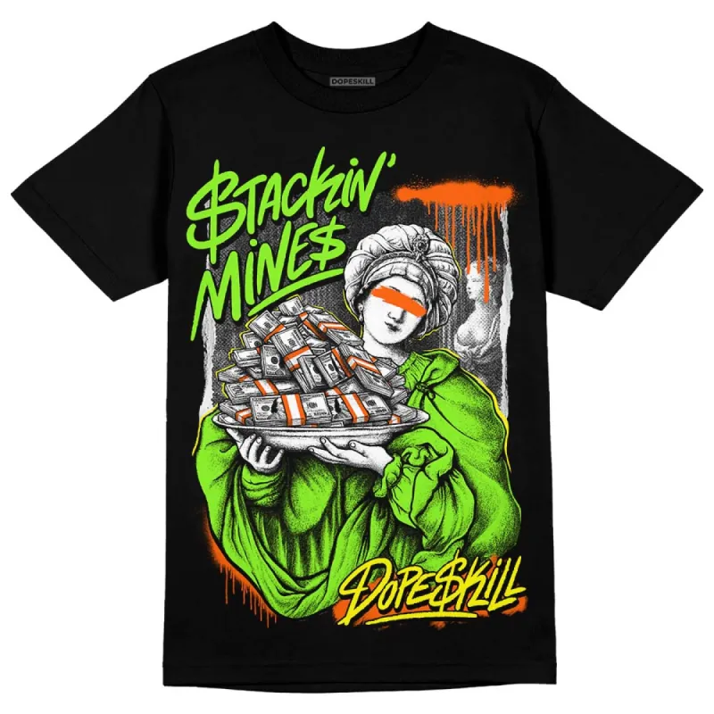 Neon Green Collection DopeSkill T-Shirt Stackin Mines Graphic sold by DopeSkill